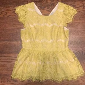 Lace shirt sleeve shirt from Anthropologie